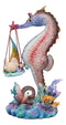 Ebros Sheila Wolk Ocean Mer Birth Baby Merboy Rainbow Seahorse Delivery Statue 9.25" Tall Mythical Fantasy Siren Mermaid Mermaids Merboys Seahorses Nautical Themed Decor Figurine