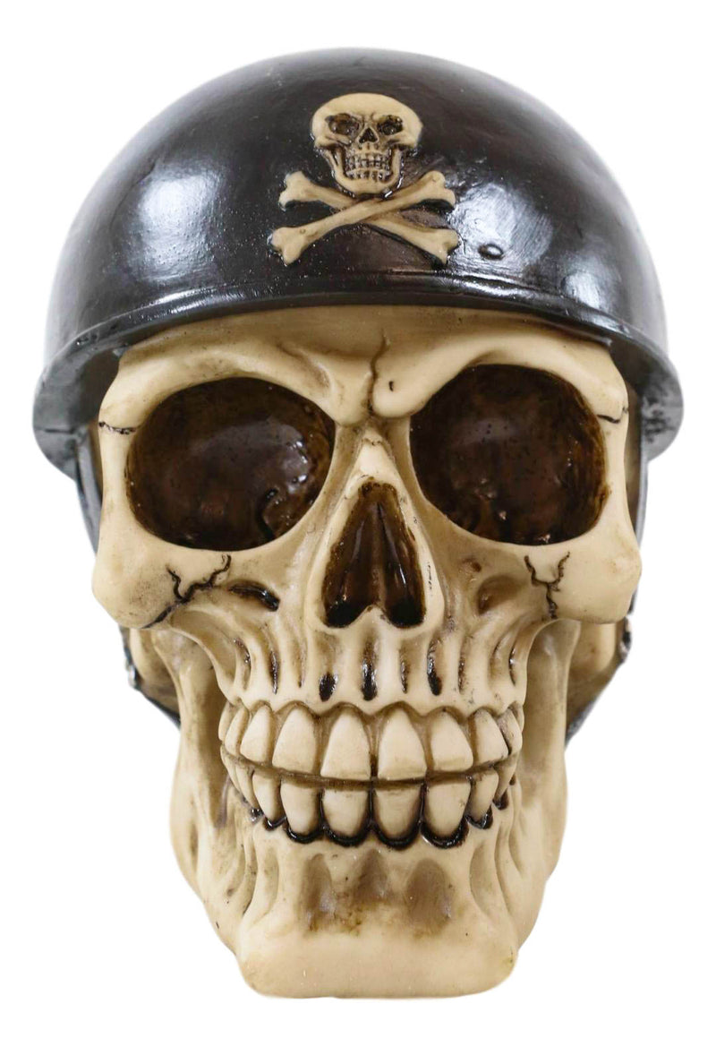 Ebros Military Skull With Crossbones Helmet Gear Figurine 5