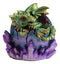 Ebros Fantasy Green Earth Terra Dragon Baby In Egg With LED Night Light Figurine