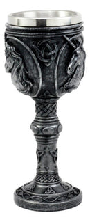 Elixir Of Enchantment Silver Unicorn Wine Goblet Chalice Drink Cup 7.5"H 5oz