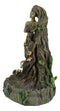 Forest Celtic Greenman Tree Woman Gaia Ent Backflow Incense Cone Burner Decor
