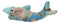 Marine Great White Shark Hand Crafted Paper Mache Colorful Sari Fabric Figurine