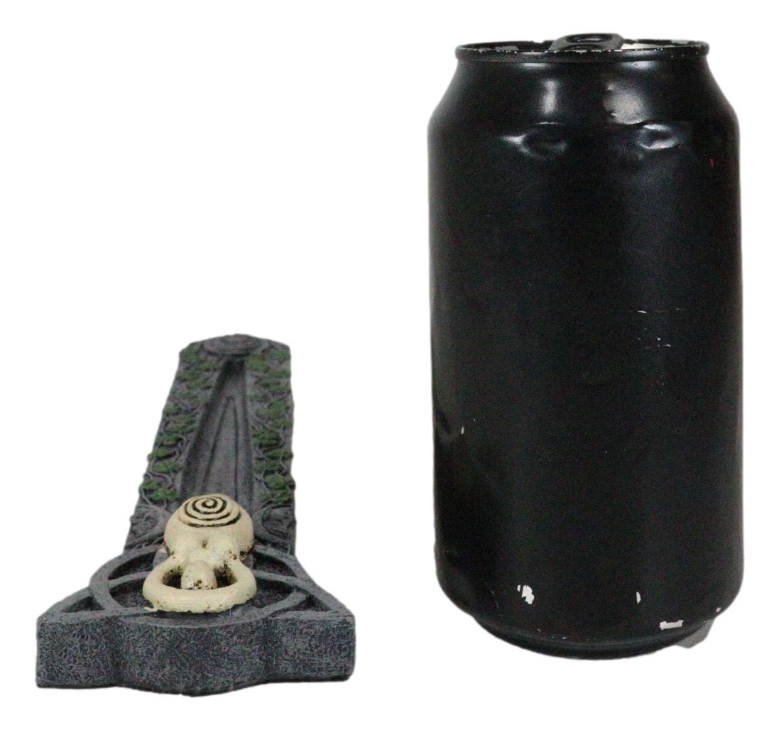 Wiccan Shaman Feminine Spiral Goddess Celtic Trinity Ivy Leaves Incense Burner