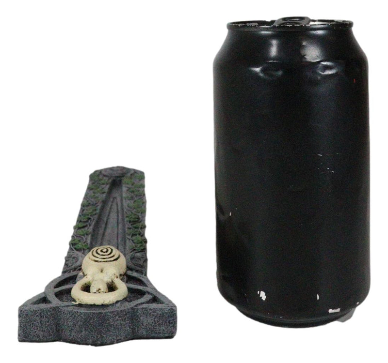 Wiccan Shaman Feminine Spiral Goddess Celtic Trinity Ivy Leaves Incense Burner