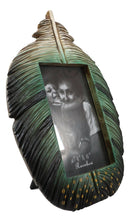 Green Southwestern Native Indian Butterfly Spotted Feather Picture Frame 4"X6"