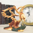 Ebros Rustic Faux Wood Bald Eagle Soaring Figurine Wings Of Glory 6.25"L Figurine