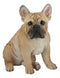 Large Lifelike Realistic French Bulldog Statue With Glass Eyes 15.75"H Frenchie