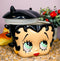 Vintage Comical Shy Betty Boop Head Ceramic Cookie Jar Collectible Figurine