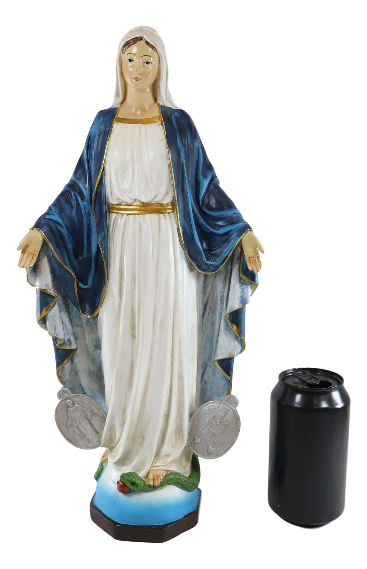 Ebros Catholic Church Our Lady of Grace With Miraculous Medal Figurine 16" Tall - Ebros Gift