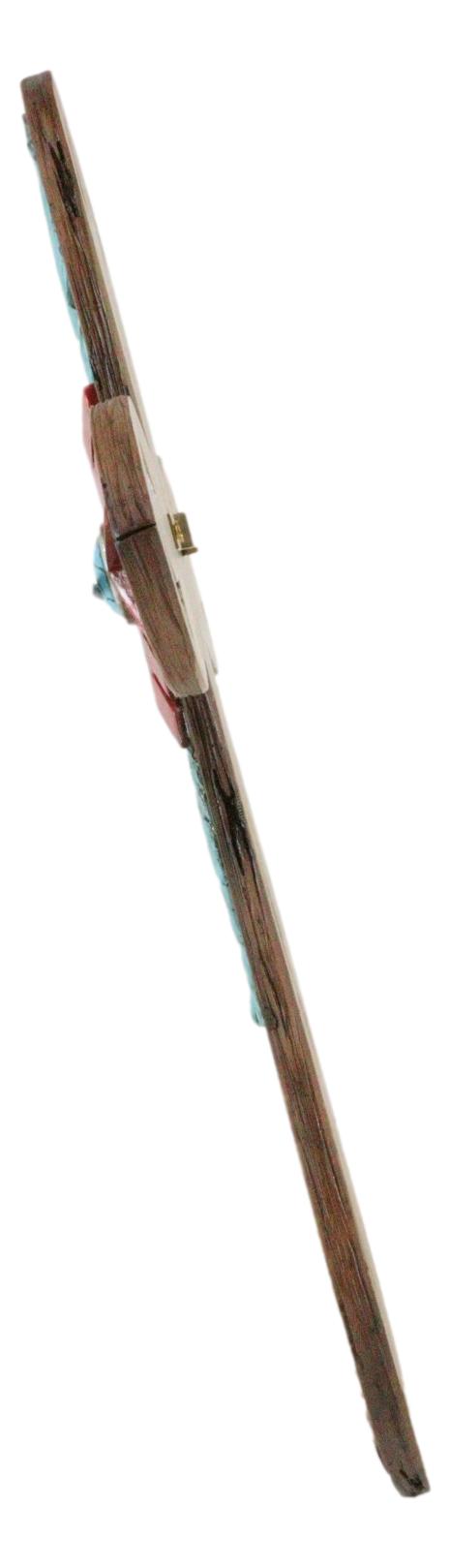 Southwest Native Indian Dreamcatcher Eagle Feathers Turquoise Rock Wall Cross