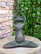 Large 16.5"H Aluminum Meditating Yoga Frog Toad Garden Patio Outdoor Statue