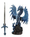 Ruth Thompson Blue Sea Blade Dragon Statue With Letter Opener Dagger Sword Decor