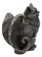 Gothic Notre Dame Angel Wings Cat Gargoyle Right Facing Candle Holder Statue 5"H