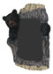 Large 27" H Western Rustic Forest Black Bear Holding A Tree Branch Wall Mirror