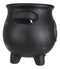 Enchanting Black Terracotta Pentagram Cauldron Plant Pot - | WhichOne - View #6