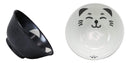 Ebros Made In Japan Black And White Lucky Meow Cats Bowl Set of 2 With Chopstick