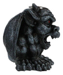 Crouching Gothic Horned Devil Chimera Gargoyle Backflow Incense Cone Burner