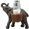 Ebros Savanna Calls Trumpeting Elephant Glass Salt And Pepper Shakers Holder Set