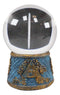 Ebros Freemasonry Illuminati Masonic Square and Compasses LED Glass Ball Figurine