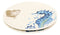Nautical Marine Blue And White Seahorse Ceramic Salad Appetizer Plates 2 Pack