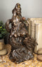 Ebros Avalokiteśvara Meditating Buddha Kwan Yin Kuan Yin On Dragon Statue 11"H