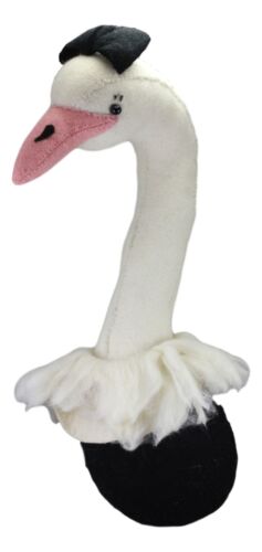 Ebros Fiona Walker England Handmade Organic Girl Ostrich Head Wall Decor Large 24"H - Ebros Gift