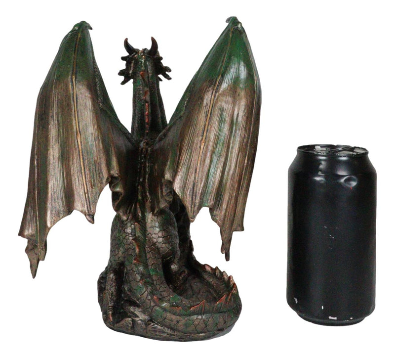 Ebros Lord of The Skies Roaring Rust Fire Dragon Figurine 9" H Mythical Fantasy