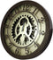Ebros Large 19.5" W Steampunk Industrial Metal Wall Clock with Moving Gearwork