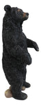 Western Rustic Forest Standing Black Bear Statue 12"H Cabin Lodge Bears Figurine