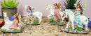 Beautiful Fairy Damsel With Legendary Unicorn Miniature Figurine Collectible Set