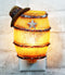 Rustic Western Star Cowboy Hat Vintage Beer Barrel Wall Plug In LED Night Light