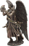 Ebros Archangel Chamuel Statue 9.5"H Angel Chamuel Carrying Holy Flame Figurine