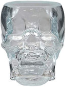 Ebros Set of 2 Translucent Acrylic Skeleton Skull Face Liquor Shot Glass Shooters