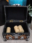 Ebros Pirate Skull With Crossed Dagger Blades Treasure Chest Box Jewelry Box 5"L