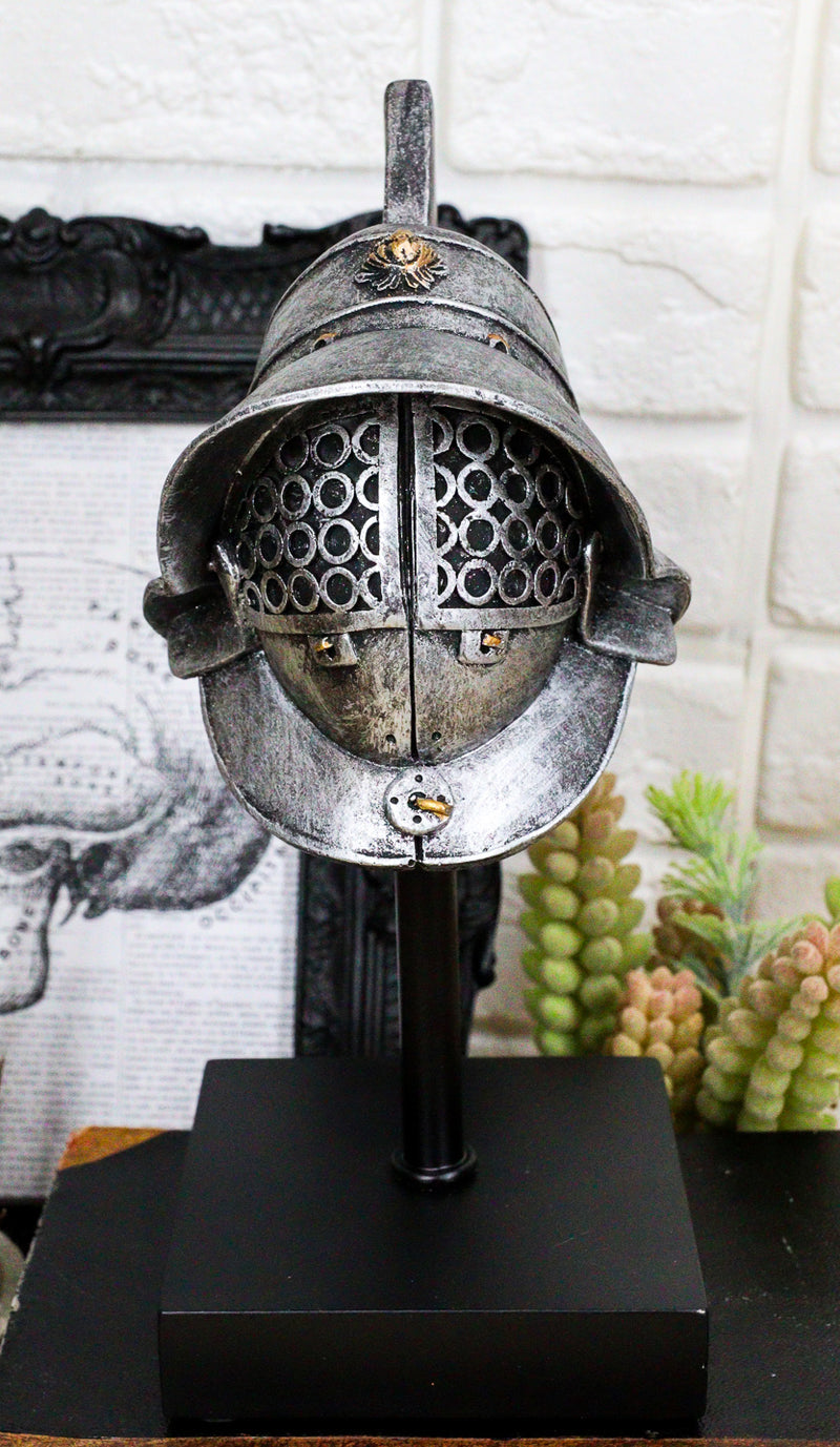 Ebros Museum Mount Murmillo Gaul Gladiator Crixus Helmet Helm With Face Guard Figurine