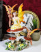 Amy Brown Pretty Summer Fairy On Toadstool Mushroom With Fox Pixie Fairy Statue