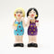 Phoney Friends Salt and Pepper Shaker Set Ceramic Magnetic Kitchen Decor