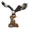 Ebros 7" Tall Bald Eagle Descending On Tree Branch Decorative Figurine Resin