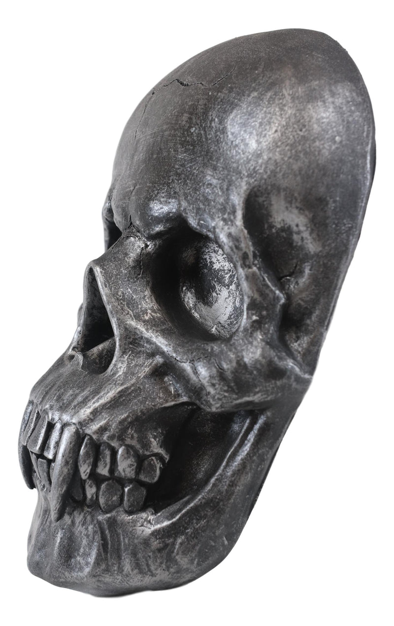 Ebros Morbid Ghastly Demon Vampire Fanged Skull Hanging Wall Decor Plaque 9"H