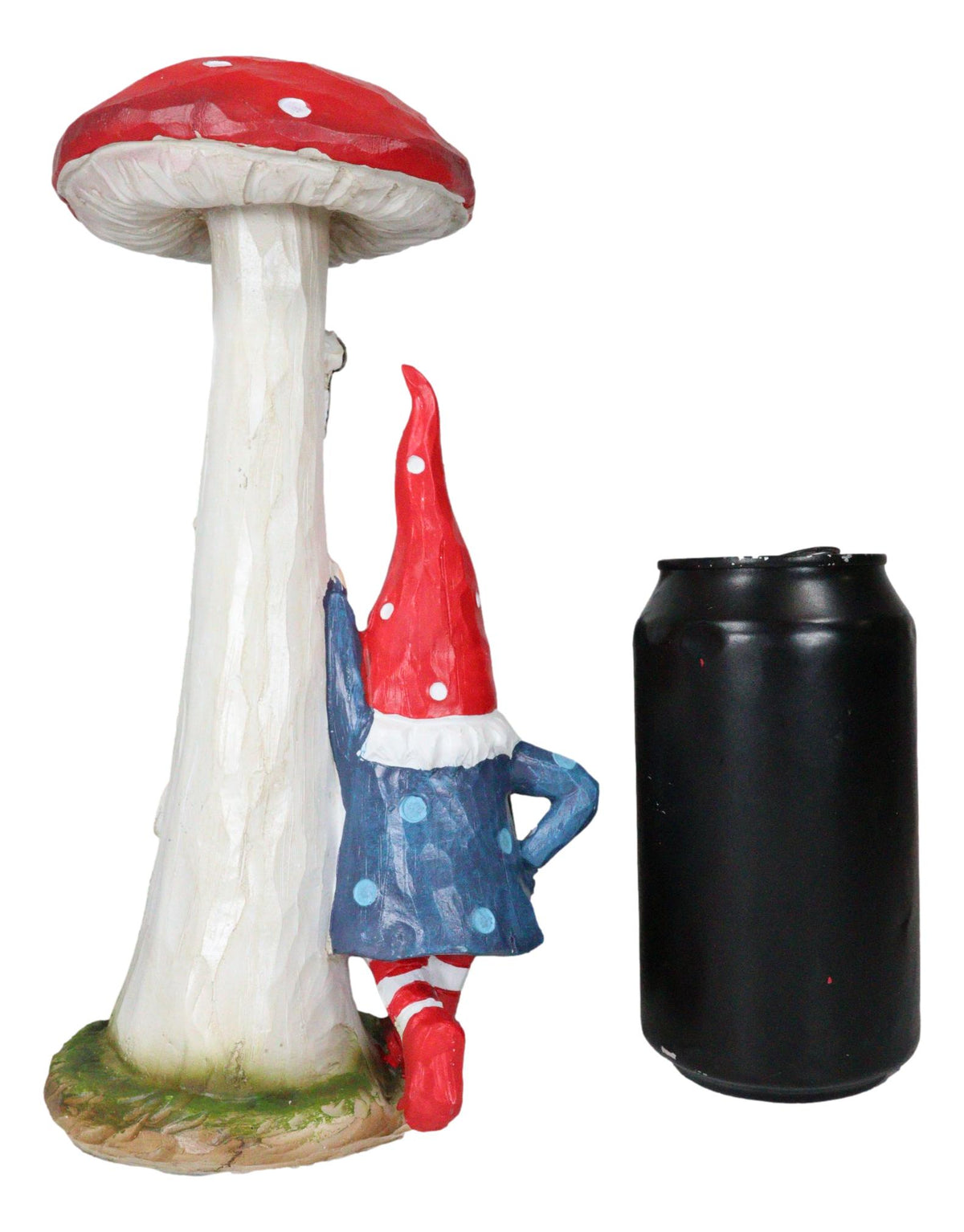 Whimsical Garden Gnome By Toadstool Mushroom Home LED Courtesy Light Figurine - Ebros Gift