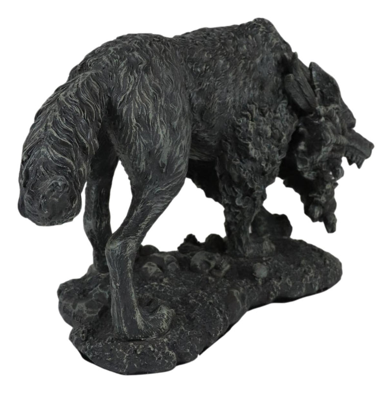Ebros Viking Norse Mythology Fenrir Vánagandr Giant Wolf Figurine Poetic Edda Statue