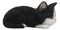 Ebros Lifelike Sleeping Tuxedo Black and White Cat Statue 7" Long Pet Pal Kitten Decor Figurine