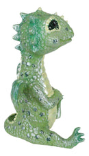 Small Collector Green Reptilia Reptile Baby Dinosaur Dragon Mini Figurine Decor
