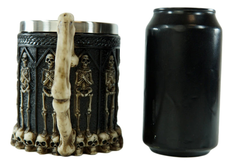 Ebros Gift Skeleton Ossuary Graveyard Labyrinth Death Tankard Coffee Beer Mug Cup