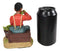 Ebros Vintage Black Americana History African American Boy Shucking Corn Statue 6"Tall