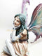 Ebros Fairyland 12.5 Inch Winter Wonderland Posh Winged Fairy Statue Figurine
