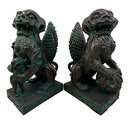 Ebros Imperial Palace Guardian Foo Dogs Lions Bookends Figurine Pair 10" H