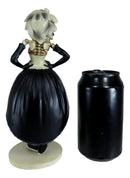 Ebros Harajuku Night Funky Party Ball High Fashion Gothic Girl Skeleton Figurine