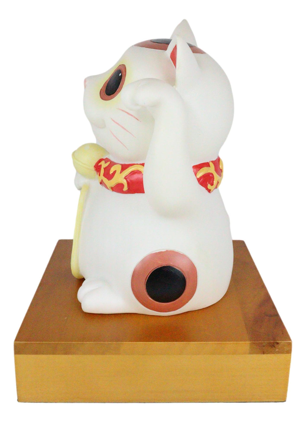 Japanese Lucky Cat Maneki Neko LED Night Light Statue 9"H With 2 USB Ports Decor