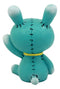 Larger Furrybones Blue Bunny Rabbit Figurine 4"H Bun Bun Hooded Skeleton Monster